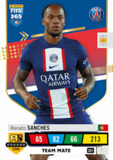 Renato Sanches Paris Saint-Germain 2023 FIFA 365 Team Mate #231